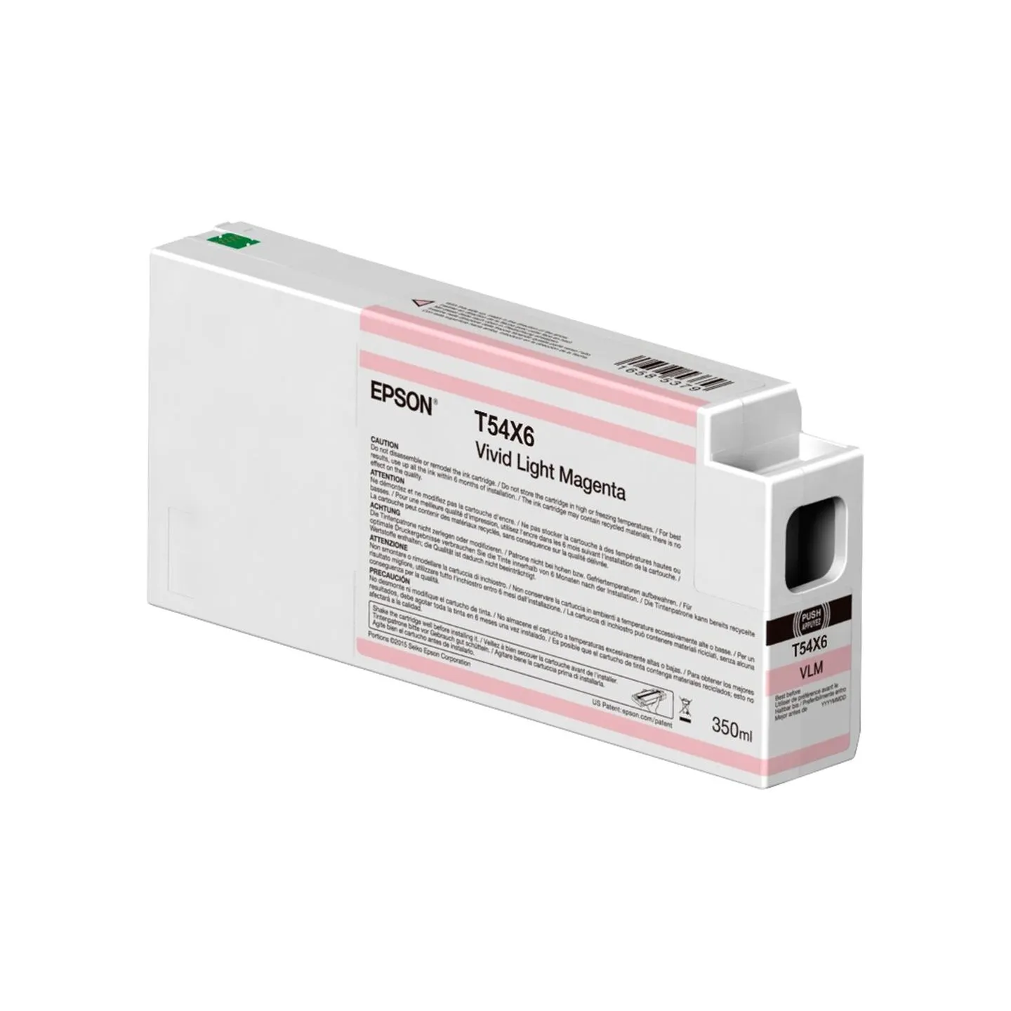 Epson Singlepack T54X60N UltraChrome HDX/HD, 350 ml | Ink Cartrige | Vivid Light Magenta