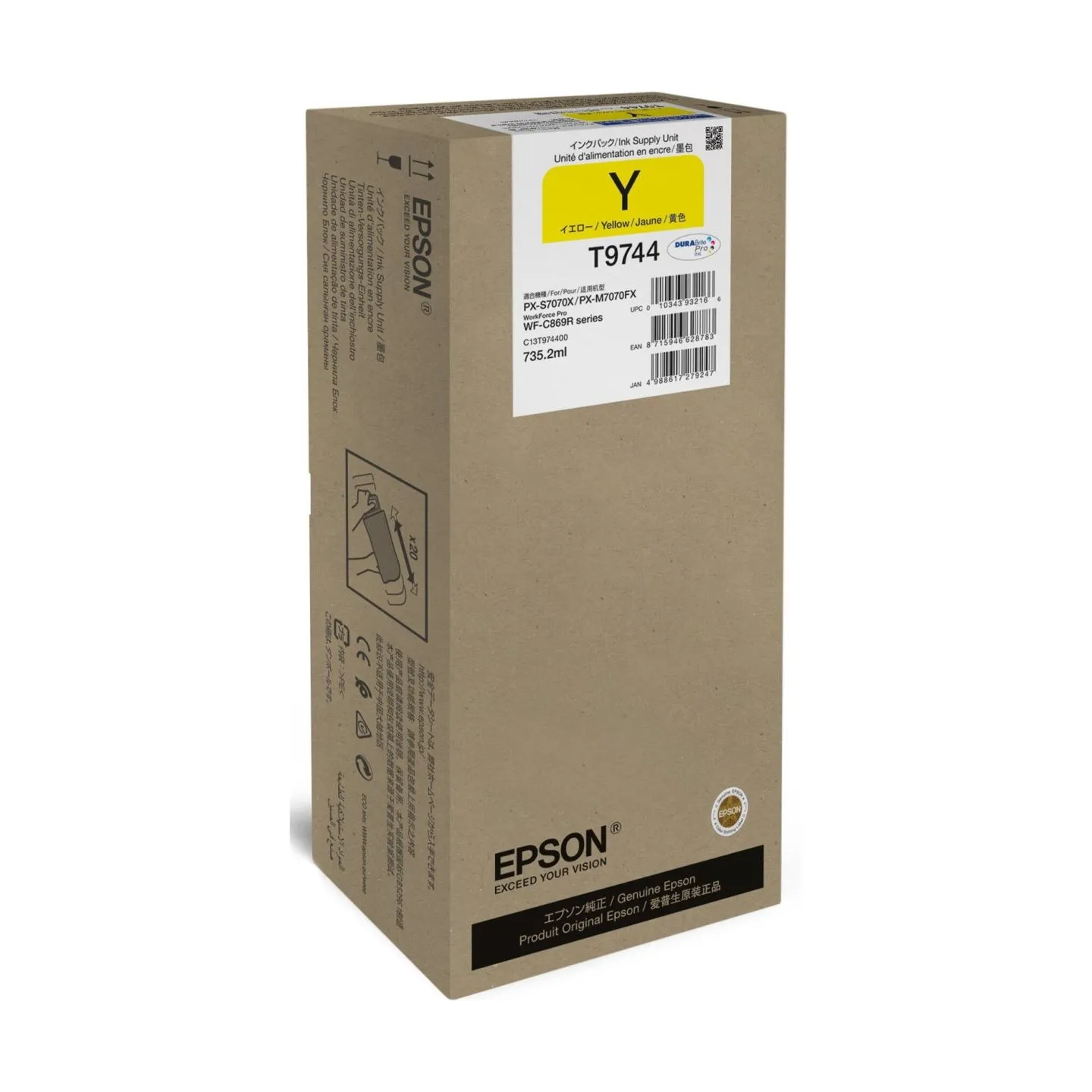 Epson XXL Ink Supply Unit | WorkForce Pro WF-C869R | XXL Ink Supply Unit | Yellow