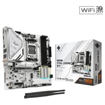 Asrock Motherboard B850M STEEL LEGEND WIFI AM5 4DDR5 HDMI/DP mATX
