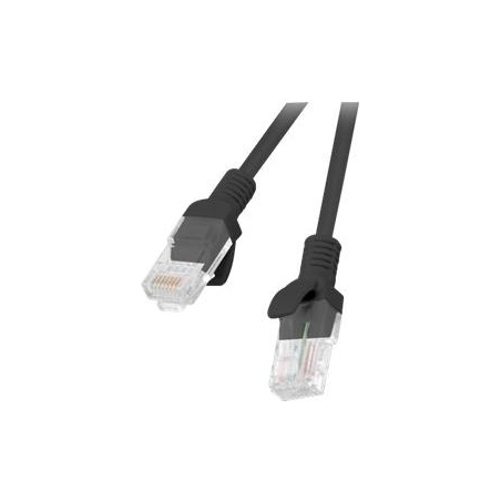 Lanberg | Patchcord CAT.6 UTP fluke passed | PCU6-10CC-0025-BK | 0.25 m | Black