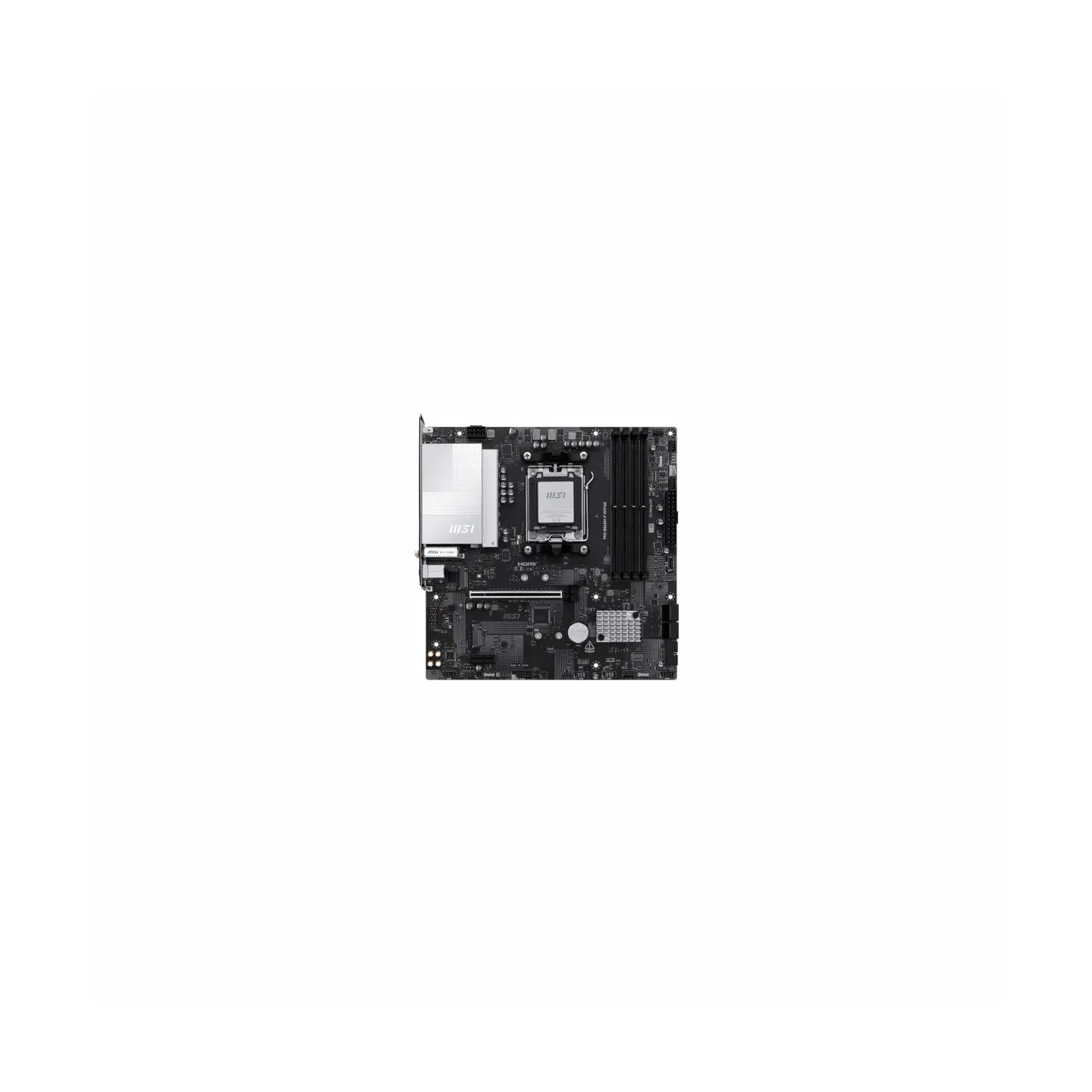MSI PRO B840M-P WIFI6E | Processor family AMD | Processor socket AM5 | DDR5 | Supported hard disk drive interfaces SATA, M.2 | N