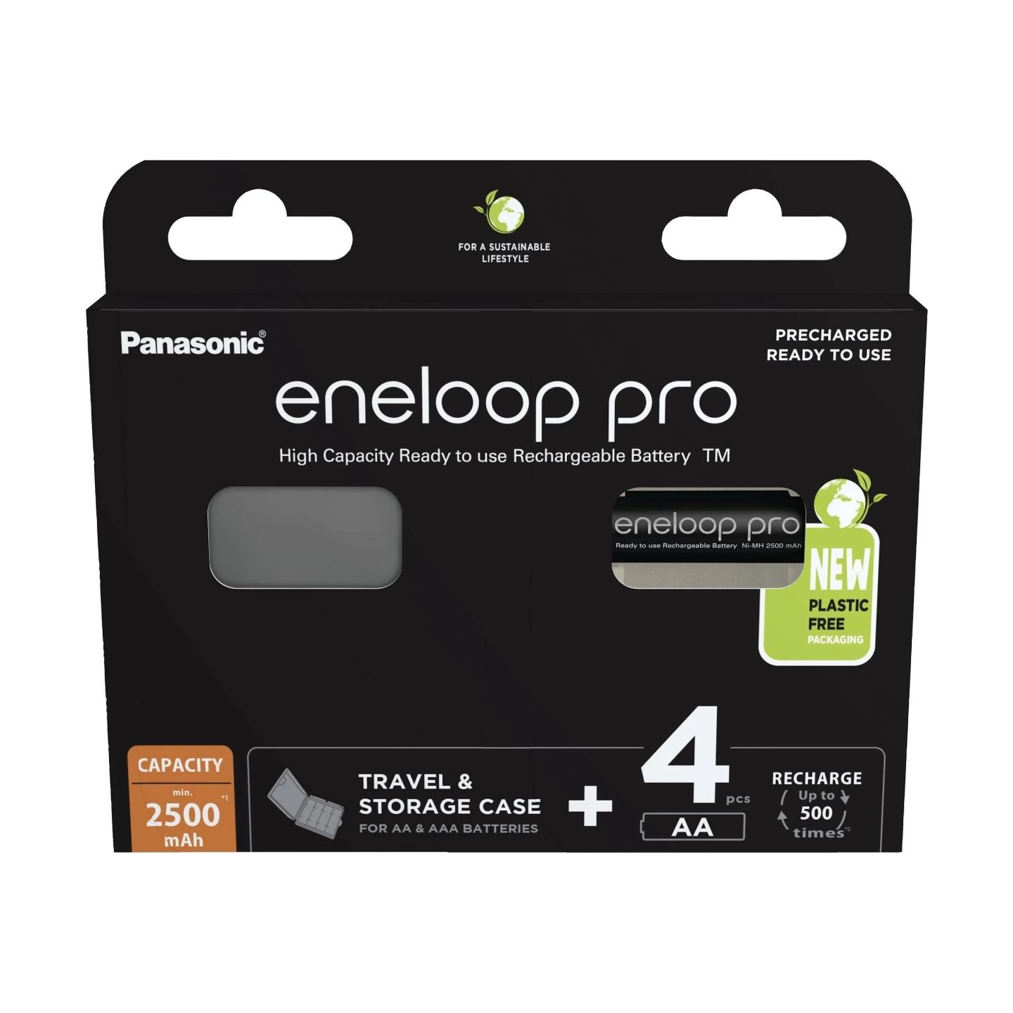 Panasonic | Rechargeable Batteries | ENELOOP BK-3HCDEC4BE | AA | 2500 mAh | 4 pc(s)
