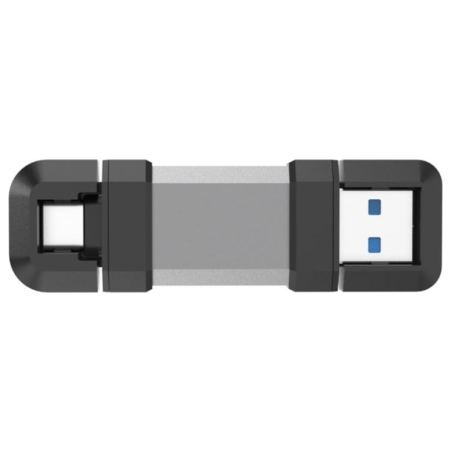 Silicon Power Dual USB Drive | Mobile C51 | 128 GB | USB Type-A and USB Type-C | Silver