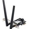 Asus | WiFi 7 PCI-E Adapter with 2 external antennas | PCE-BE6500 | 802.11be | Mesh Support No | MU-MiMO No | No mobile broadban