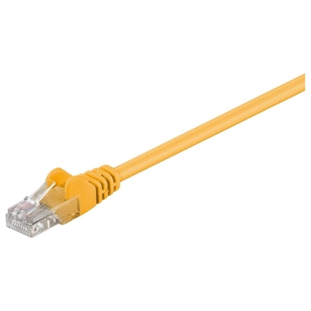 Goobay | CAT 5e patch cable, U/UTP | 95556 | Yellow RJ45 male (8P8C) | RJ45 male (8P8C)