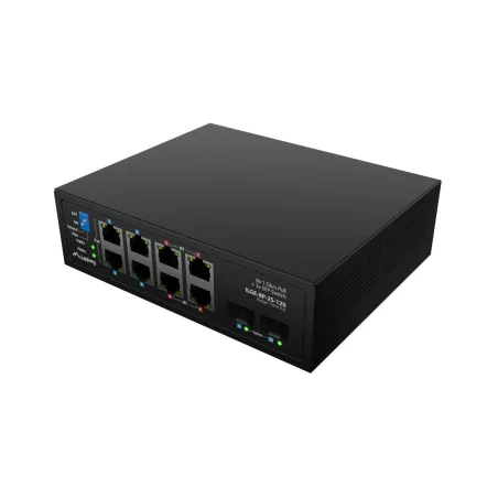 Lanberg Switch POE 4xBT 4xAT 2xSFP DIN
