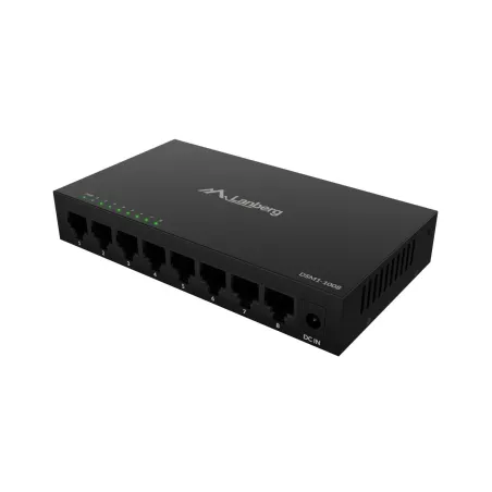 Lanberg Switch DSM1-1008 8×1Gb/s - Unmanaged Gigabit Ethernet Desktop, 12V (metal casing)