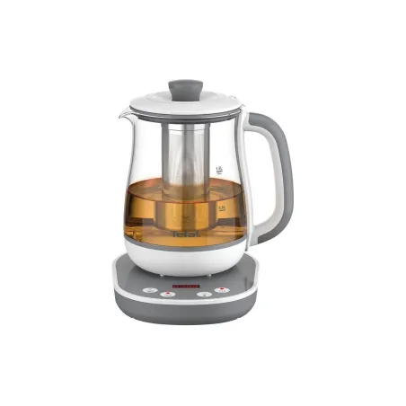 Tefal Tastea Kettle | BJ551B10 | Tea Kettle | 1400 W | 1.5 L | Glass | 360° rotational base | Grey/White