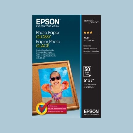 Epson Photo Paper Glossy | Photo Paper | 200 g/m² | 13 x 18 cm