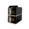 Philips Dual Basket Airfryer | NA462/70 4000 Series | Power 2750 W | Capacity 10 L | Rapid Air technology | Black