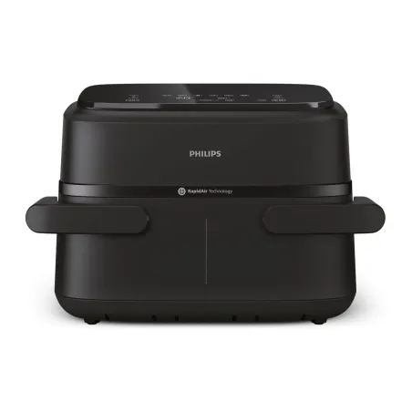 Philips Airfryer Dual Basket | NA150/00 1000 Series | Power 2450 W | Capacity 7 L | RapidAir Plus | Black