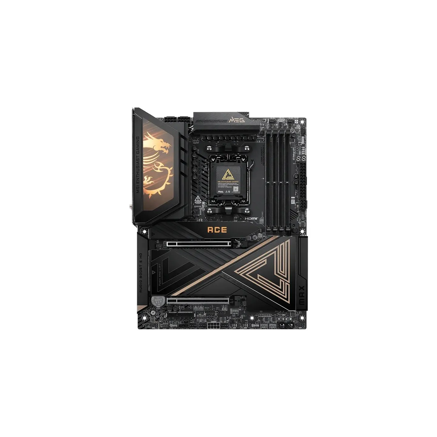 MSI MEG X870E ACE MAX | Processor family AMD | Processor socket AM5 | DDR5 | Supported hard disk drive interfaces SATA, M.2 | Nu