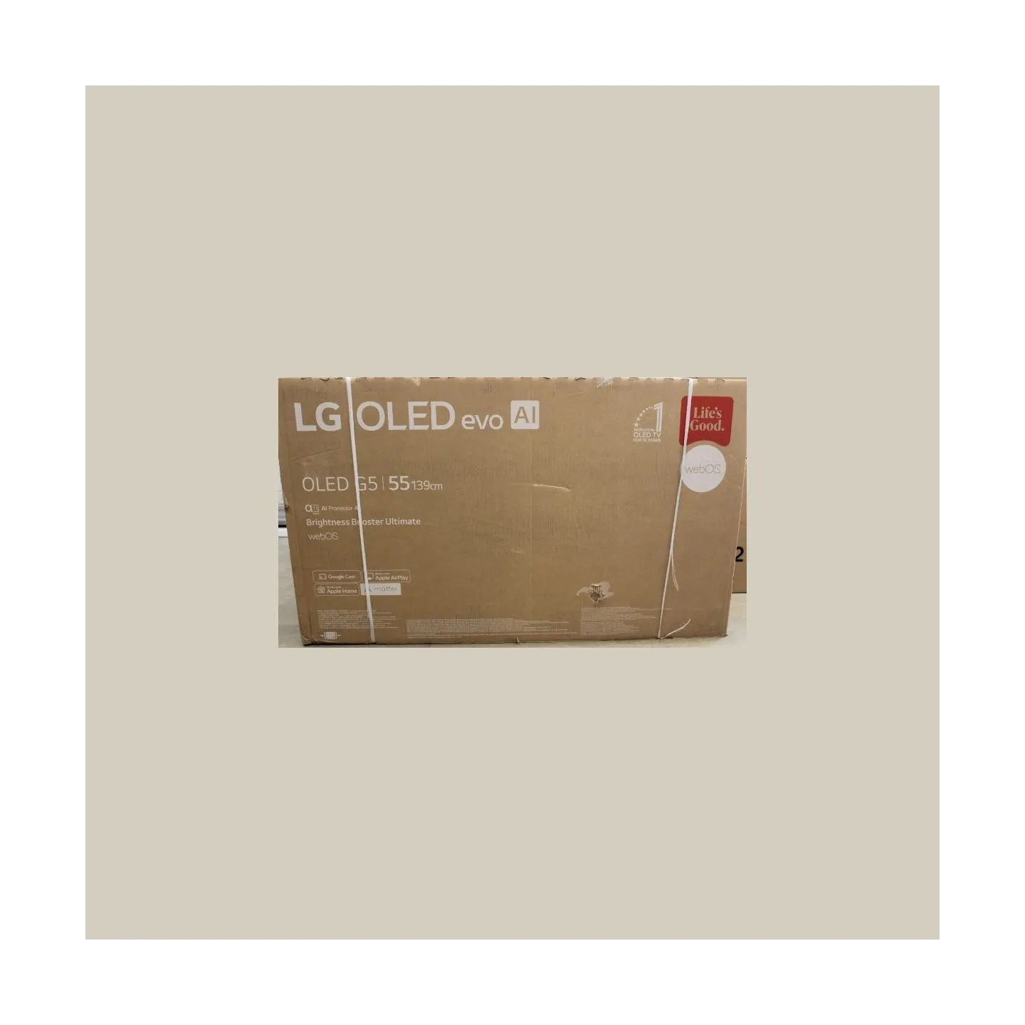 LG OLED55G51LW 55" (140 cm) Premium OLED TV | LG OLED55G51LW | 55 | Smart TV | webOS 25 | UHD | DAMAGED PACKAGING