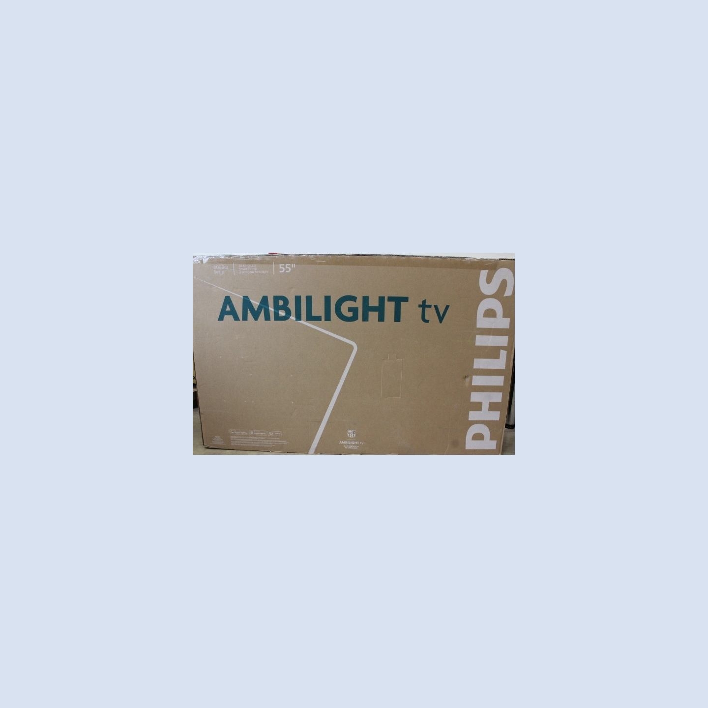 Philips 55PUS8010/12 55" (139cm) LED 4K Ambilight TV | Philips 55PUS8010/12 | 55 | Smart TV | TITAN OS | UHD | Black | DAMAGED P