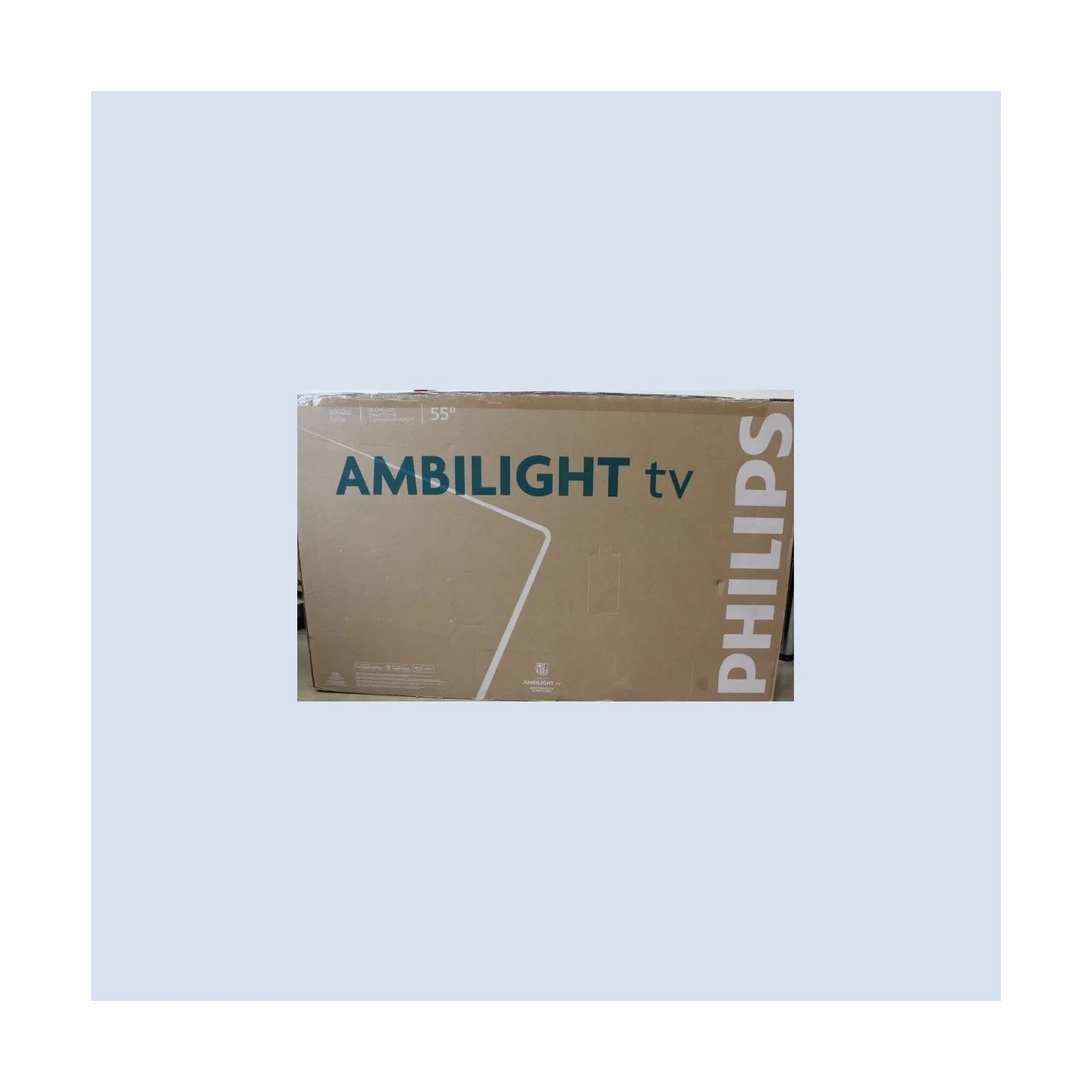 Philips 55PUS8010/12 55" (139cm) LED 4K Ambilight TV | Philips 55PUS8010/12 | 55 | Smart TV | TITAN OS | UHD | Black | DAMAGED P