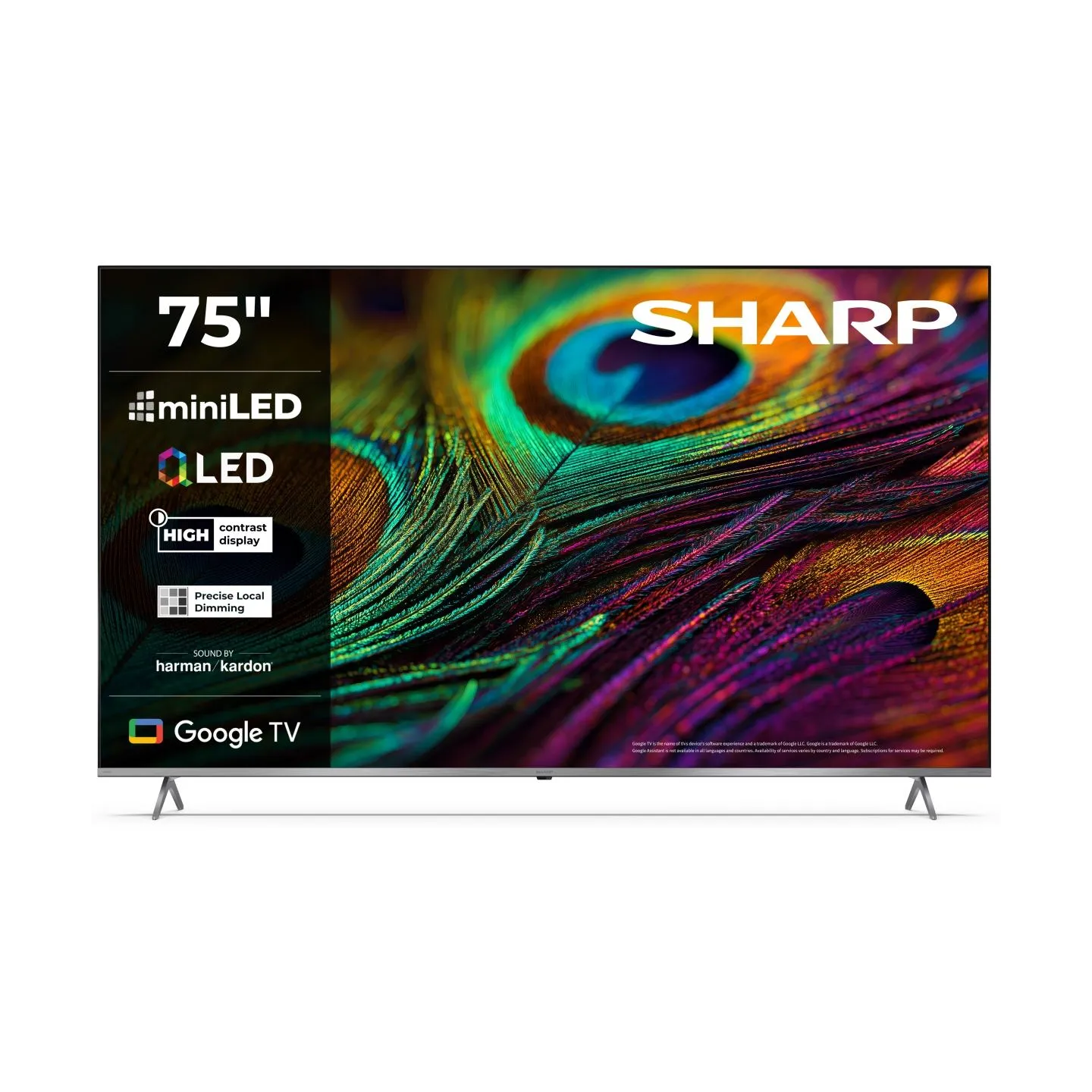 Sharp 4K QLED TV | 75JP7265E | 75 | Smart TV | Google TV | UHD
