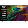 Sharp 4K QLED TV | 75JP7265E | 75 | Smart TV | Google TV | UHD