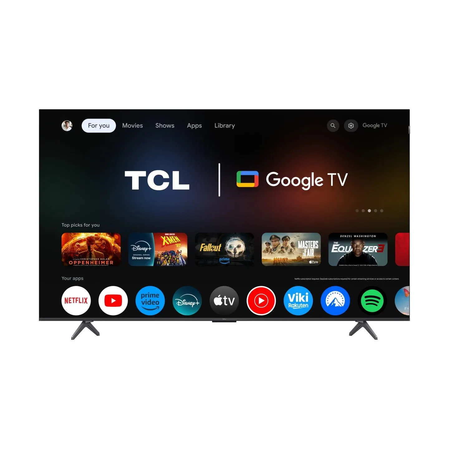 TCL 4K QLED TV | 75T8C | 75 | Smart TV | Google TV | Black