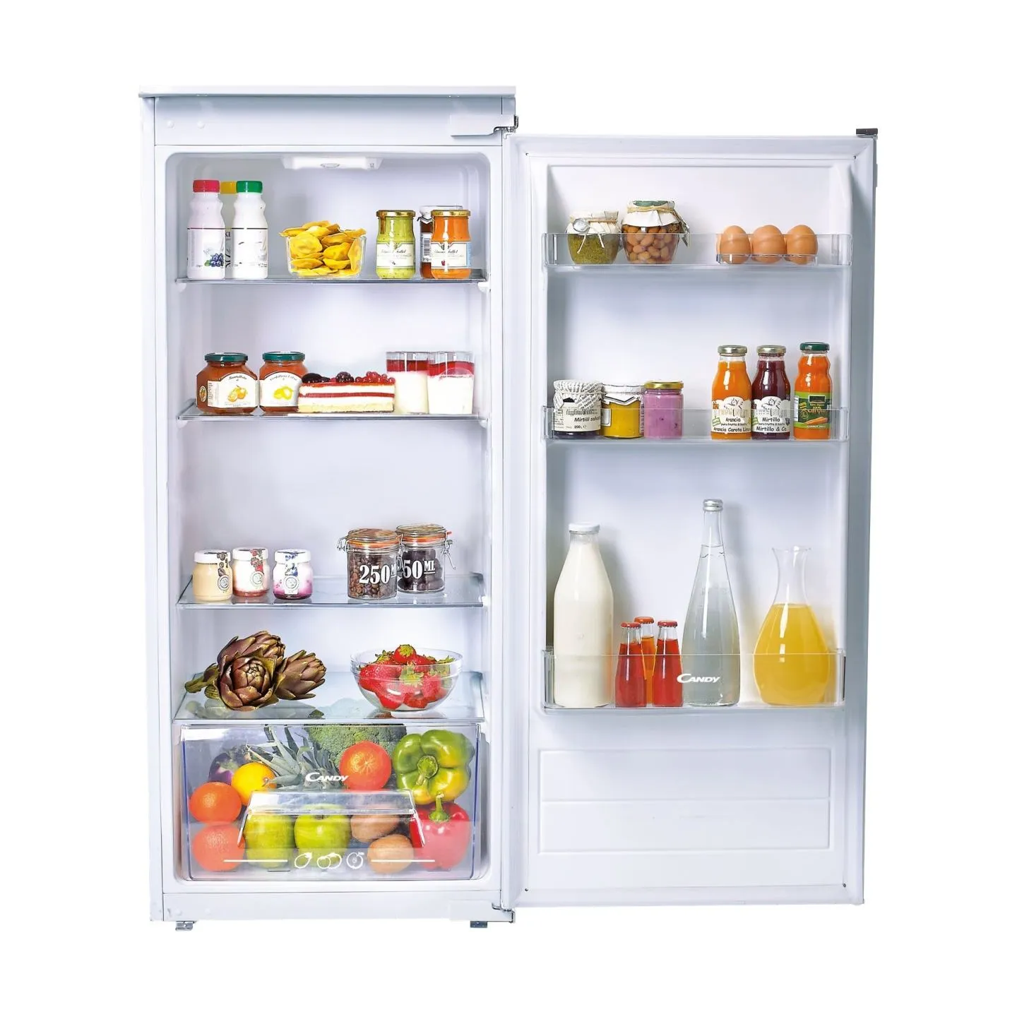 Candy | Refrigerator | CIL 220 EE/N | Energy efficiency class E | Built-in | Larder | Height 122.1 cm | Fridge net capacity 197 