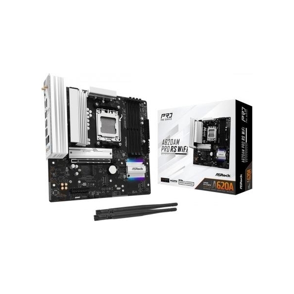 Asrock A620AM PRO RS WIFI AM5 4DDR5 HDMI/DP M.2 mATX