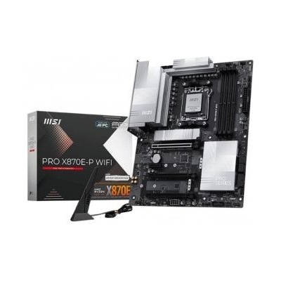 MSI PRO X870E-P WIFI | Processor family AMD | Processor socket AM5 | DDR5 UDIMM | Supported hard disk drive interfaces SATA, M.2