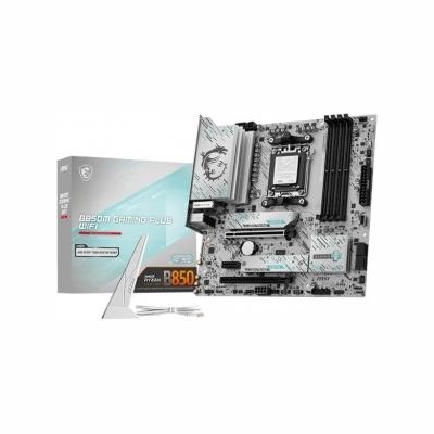 MSI B850M GAMING PLUS WIFI | Processor family AMD | Processor socket AM5 | DDR5 | Supported hard disk drive interfaces SATA, M.2