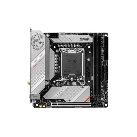 MSI MPG B760I EDGE WIFI | Processor family Intel | Processor socket  LGA1700 | DDR5 DIMM | Memory slots 2 | Supported hard disk 