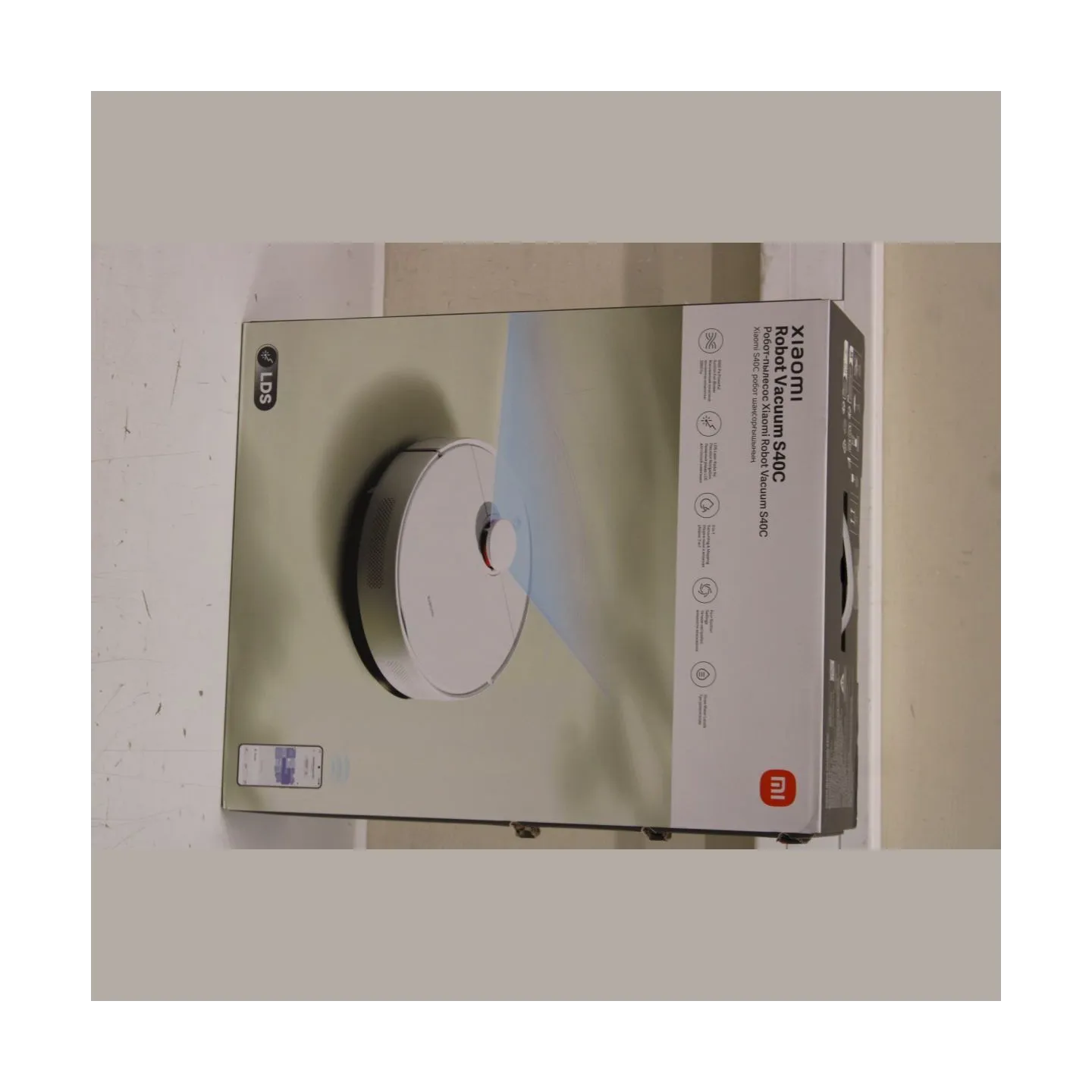 Xiaomi Robot Vacuum S40C EU | Xiaomi Robot Vacuum S40C EU | Wet&Dry | 2600 mAh | Dust capacity 0.52 L | 5000 Pa | White | DAMAGE