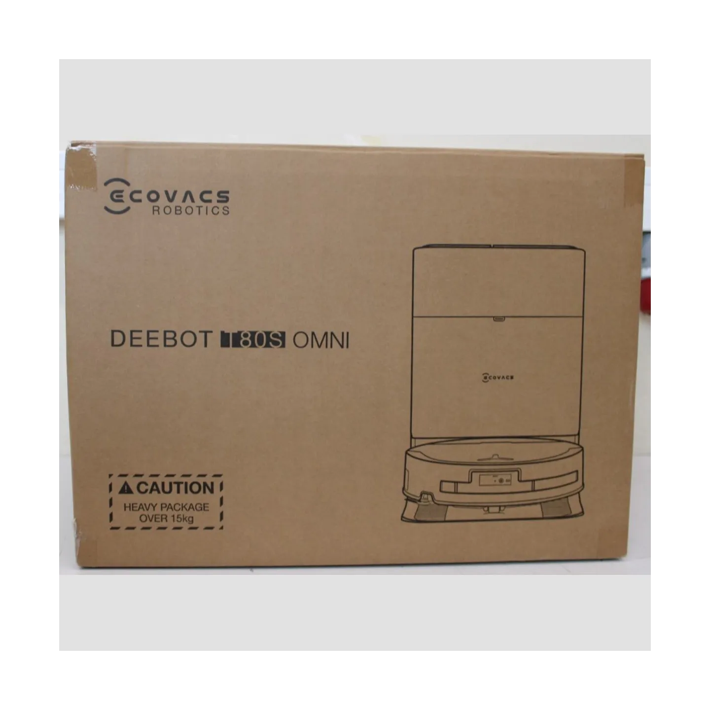 Ecovacs DEEBOT T80S OMNI BLACK Vacuum cleaner, Robot, Wet&Dry, 24800Pa, TruEdge 3.0, AIVI 3D 3.0, 6400 mAh, Black + Auto-empty s