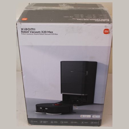 Xiaomi Robot Vacuum | X20 Max EU | Wet&Dry | 5200 mAh | 8000 Pa | Black | REFURBISHED, USED, DIRTY, SCRATCHED