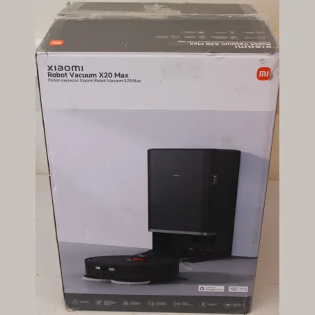 Xiaomi Robot Vacuum | X20 Max EU | Wet&Dry | 5200 mAh | 8000 Pa | Black | REFURBISHED, USED, DIRTY, SCRATCHED