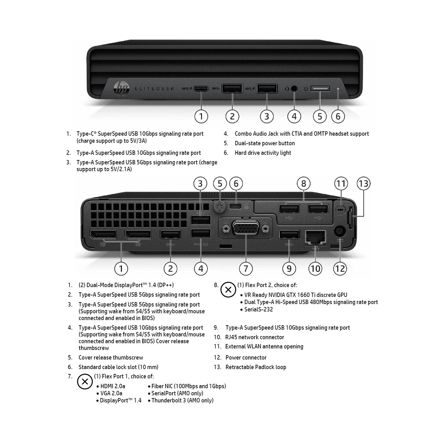 HP Renewed Grade B | EliteDesk 800 G6 | Intel Core i5 | i5-10500T | 16 GB | SSD | 256 GB | Intel UHD Graphics | Windows 11 Pro
