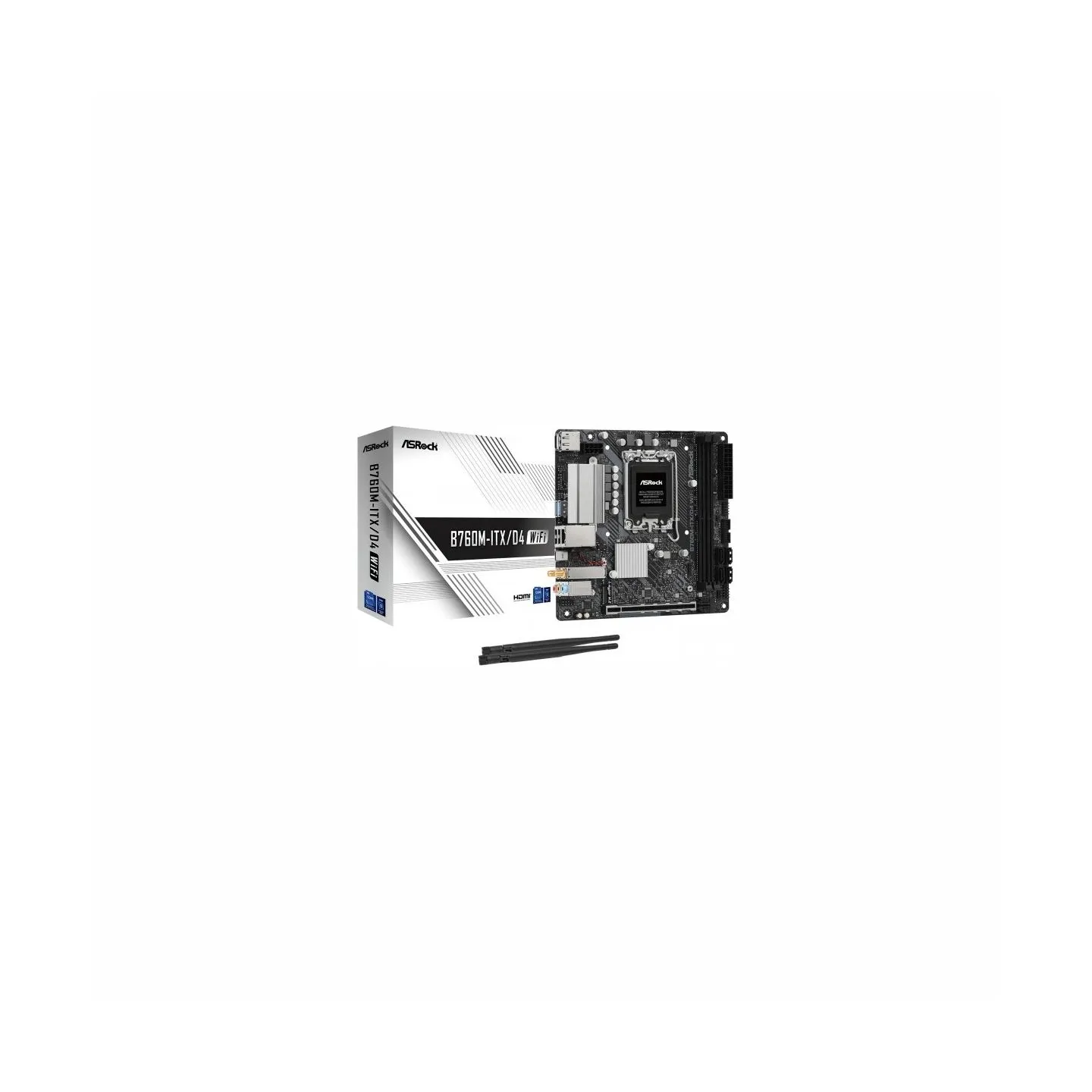 Asrock Motherboard B760M-ITX D4 WIFI s1700 2DDR4 mITX M.2 USB-C