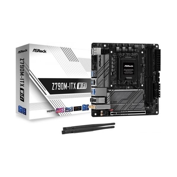 Asrock Z790M-ITX WIFI S1700 2DDR5 HDMI M.2 mITX