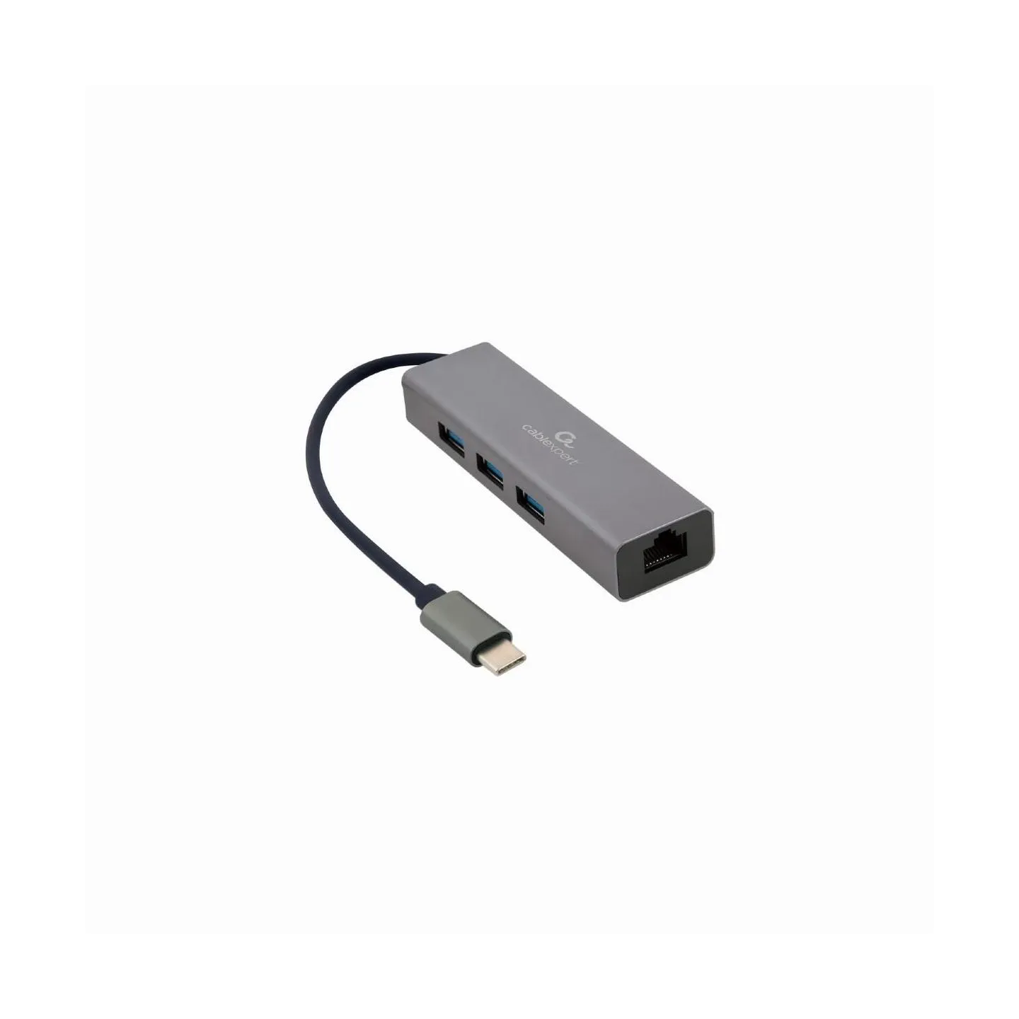 Gembird I/O ADAPTER USB-C TO LAN RJ45/USB HUB A-CMU3-LAN-01 GEMBIRD
