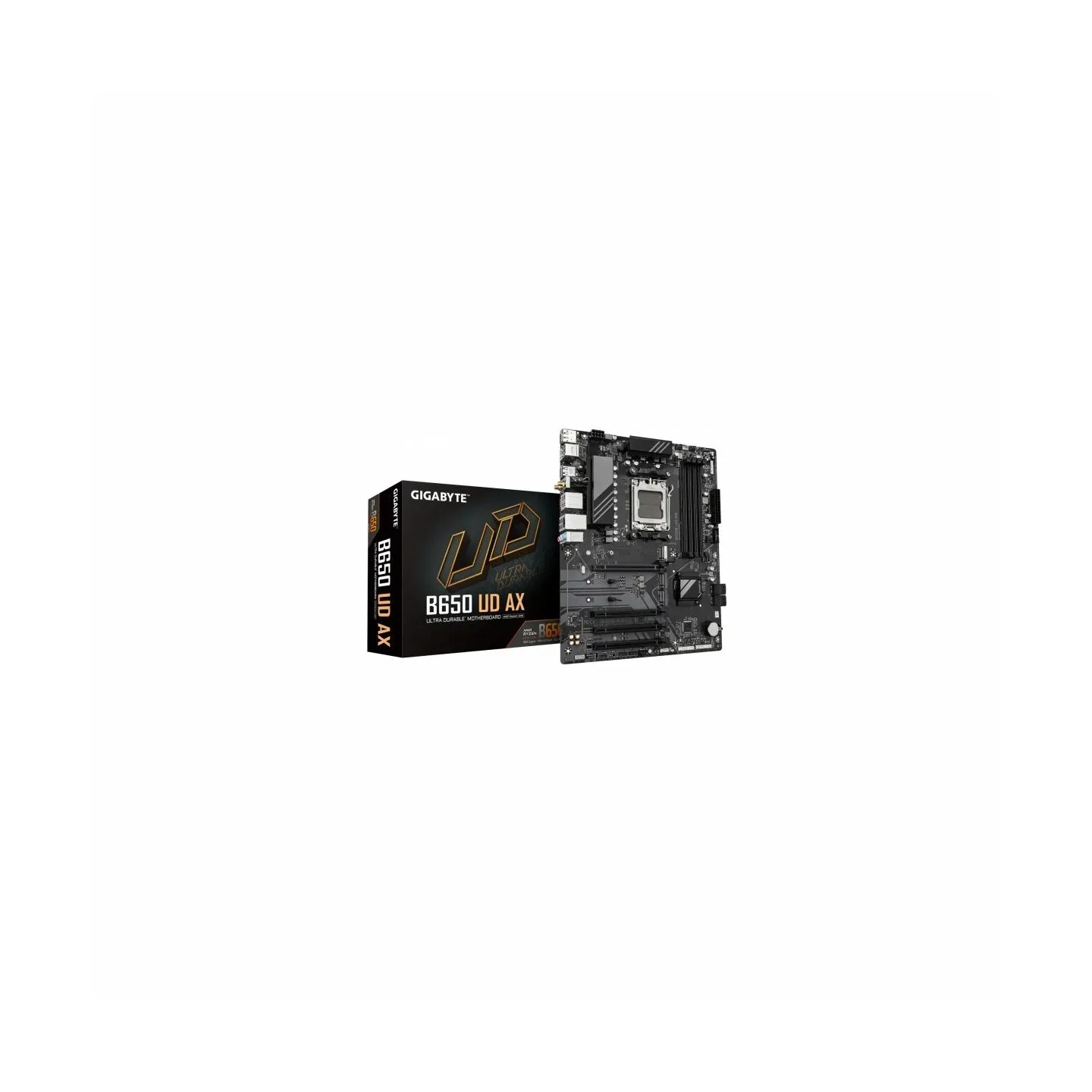Gigabyte B650 UD AX | Processor family AMD Ryzen | Processor socket AM5 | DDR5 | Number of SATA connectors 4