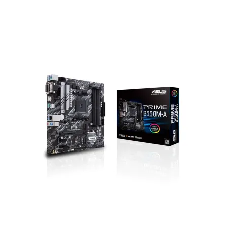 Asus | PRIME B550M-A | Processor family AMD | Processor socket AM4 | DDR4 | Memory slots 4 | Supported hard disk drive interface