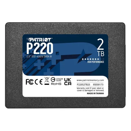 Patriot SSD drive 2TB P220 2.5 inches 550/500MB/s SATA III
