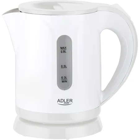 Adler | Kettle | AD 1371w | Electric | 850 W | 0.8 L | Stainless steel/Polypropylene | 360° rotational base | White