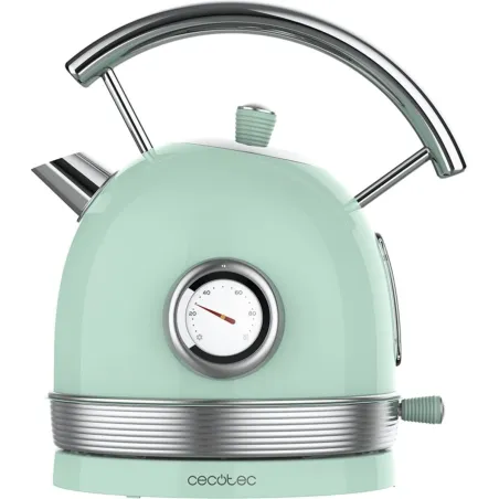 Cecotec Kettle | ThermoSense 420 Vintage | 2200 W | Electric | 1.8 L | Stainless steel | 360° rotational base | Light Green