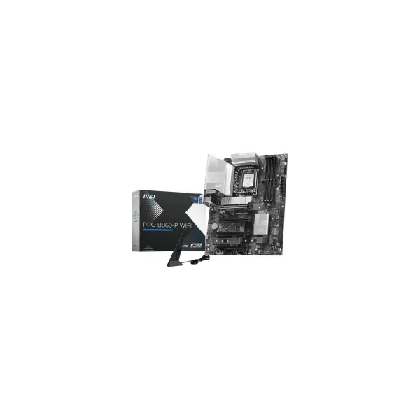 MSI PRO B860-P WIFI | Processor family Intel | Processor socket LGA1851 | DDR5 | Supported hard disk drive interfaces SATA, M.2 