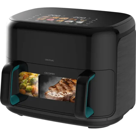 Cecotec Double hot air fryer | Cecofry&Grill Smokin'Prime 11000 | Power 2800 W | Capacity 11 L | Black