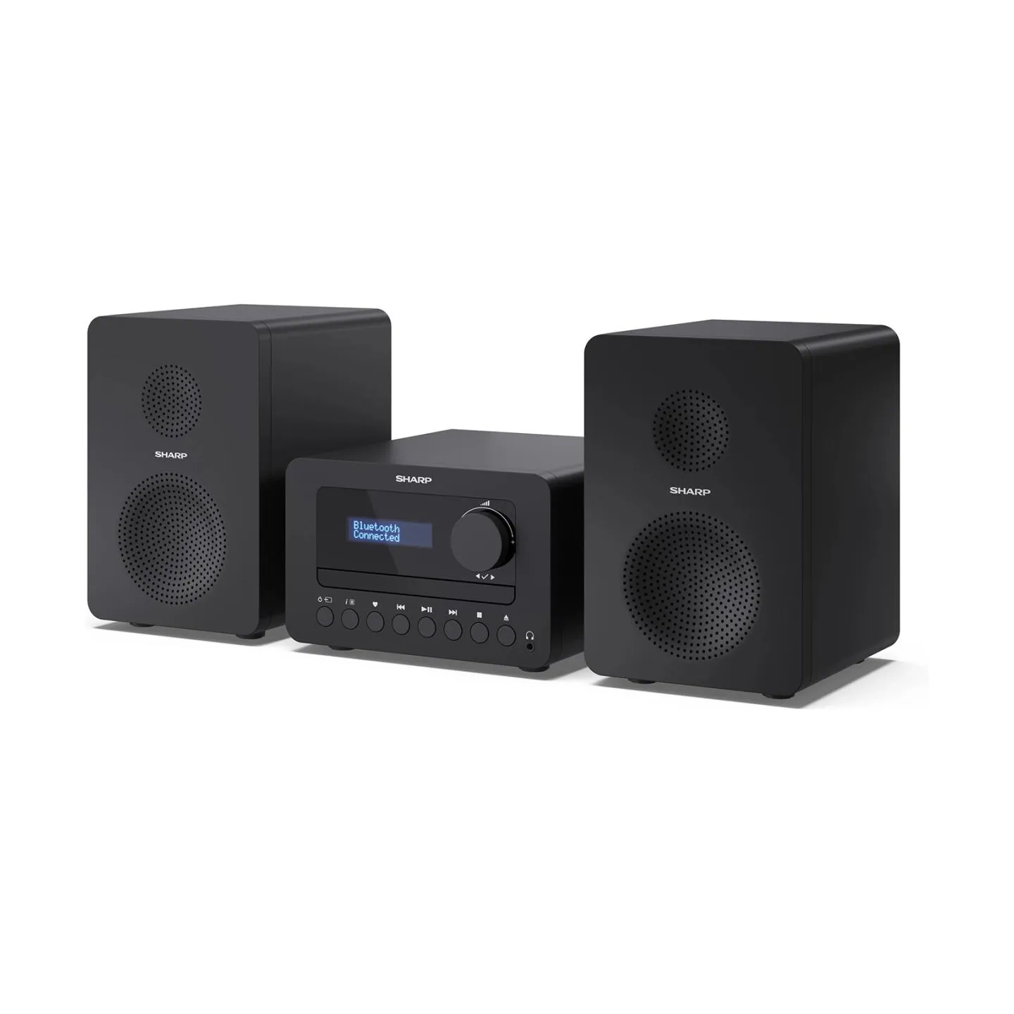 Sharp XL-B520D(BK) Tokyo Hi-Fi Micro System 2.0, FM/DAB/DAB+/USB, CD, Bluetooth 5.0, Aux-in, Black | Sharp | Tokyo Hi-Fi Micro S