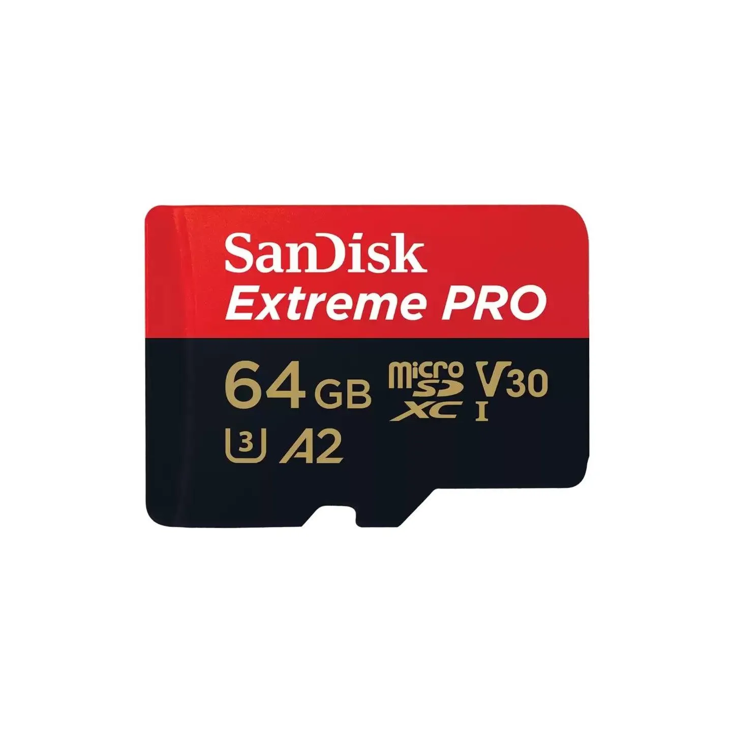 Sandisk Extreme PRO microSDXC 64GB + SD Adapter + 2 years RescuePRO Deluxe up to 200MB/s & 90MB/s Read/Write speeds A2 C10 V30 U