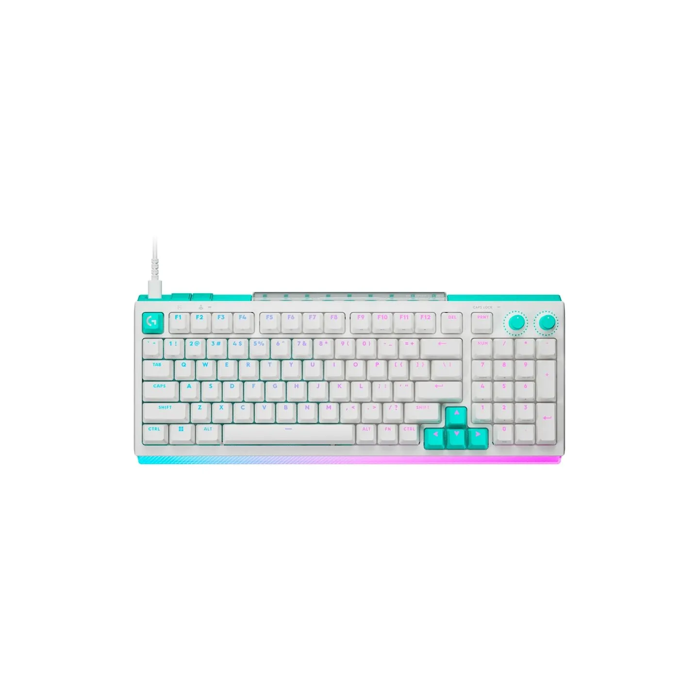 Logitech G512 X 98 Wired Gaming Keyboard - WHITE - US INT'L - USB - EMEA28i - 935 - TACTILE