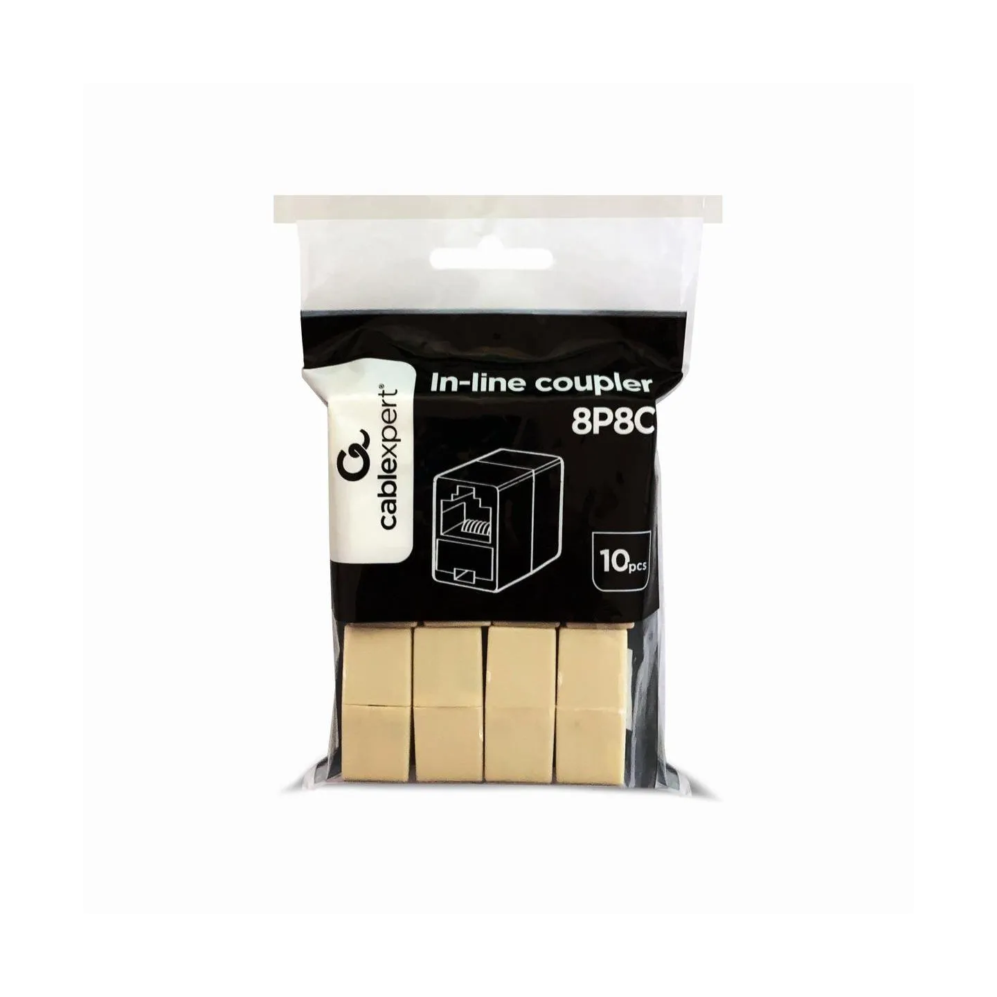 Gembird CABLE ACC IN-LINE COUPLER 8P8C/10 PCS BAG TA-350-10 GEMBIRD