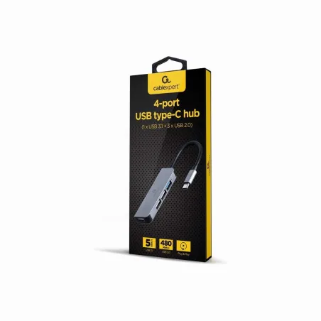 Gembird I/O HUB USB-C 4PORT/UHB-CM-U3P1U2P3-01 GEMBIRD