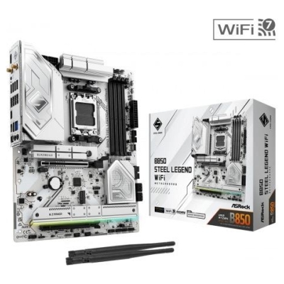 Asrock Motherboard B850 Steel Legend WiFi AM5 4DDR5 ATX