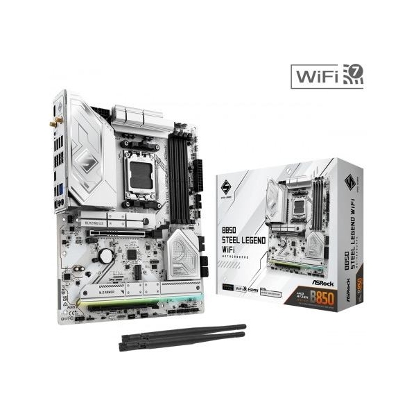 Asrock Motherboard B850 Steel Legend WiFi AM5 4DDR5 ATX