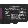 Kingston 64GB micSDXC Canvas Select Plus Gen3 100R A1 Single Pack w/o ADP